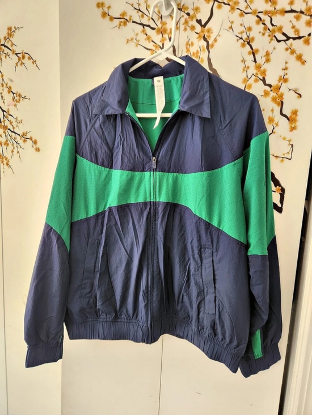 lululemon Nylon Collared Jacket *Retro Remix Set Blue & Green Small